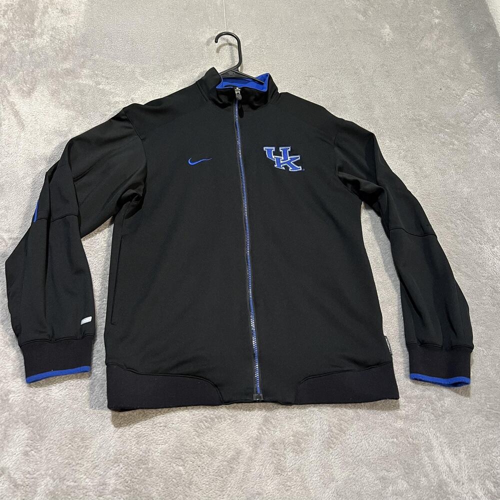 Kentucky Wildcats Jacket Mens XS Black NCAA Basketball Nike Dri Fit Full Zip